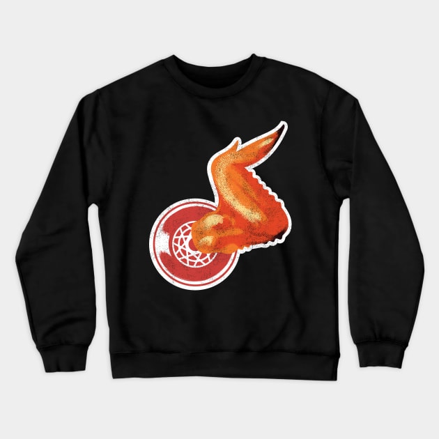 Hot Wings Crewneck Sweatshirt by toadyco